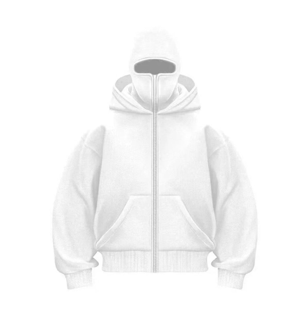 Men's Hooded Zip-Up Baseball Jacket